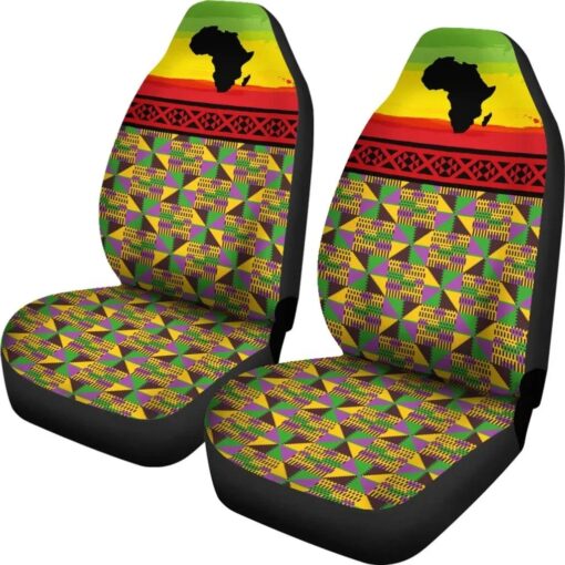 Violet Ashanti Kente Africa Zone Car Seat Covers jsji2w.jpg