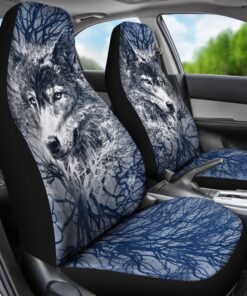 WOLF BEHIND TREE SEAT COVERS WITH BLUE Car Seat Cover 3 tubjwe.jpg