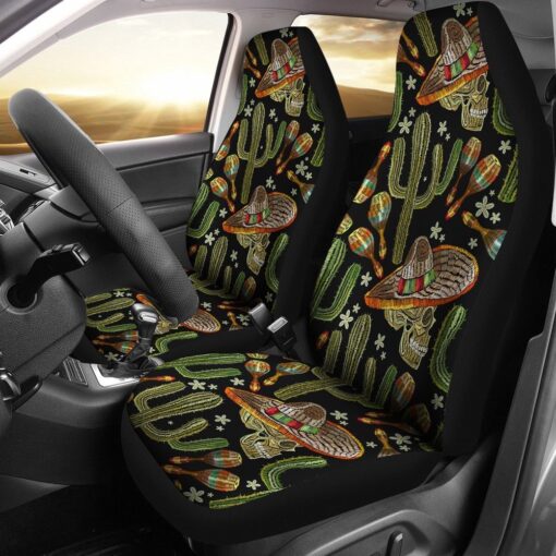 Western Cowboy Cactus Pattern Print Universal Fit Car Seat Covers Car Seat Cover 1 a0jezq.jpg
