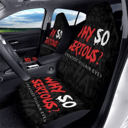 Why So Serious Laughing Joker Print Car Seat Covers Car Seat Cover 2 v2x0wk.jpg